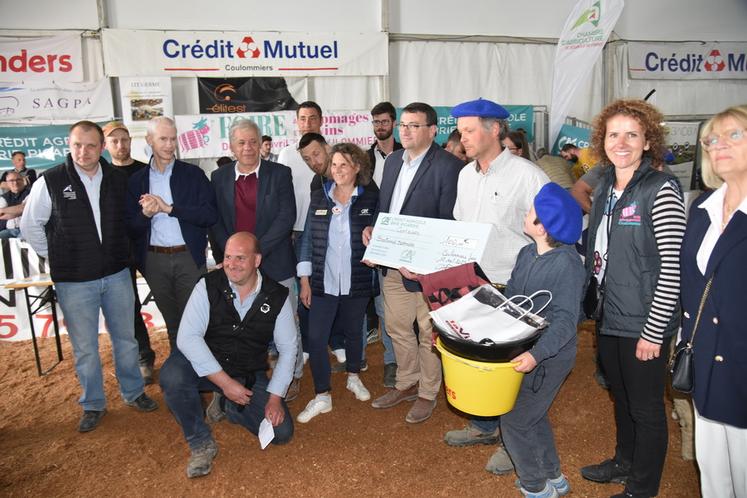 L'éleveur Bertrand Dormion a remporté le Prix d'excellence. 