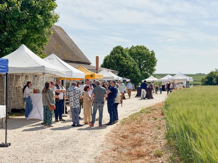 Lundi 19 mai, à Digny. Installé à la campagne, le salon Du terroir dans l'assiette a accueilli deux fois plus de visiteurs que lors de sa précédente édition en 2023.