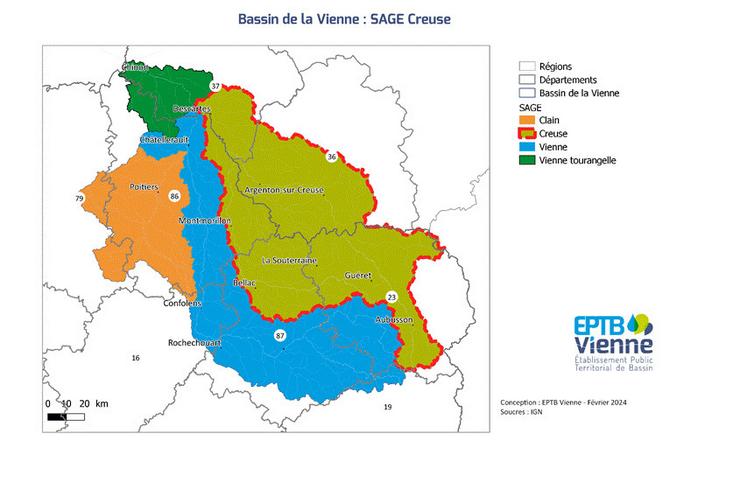 Les bassins de la Creuse et de la Vienne, au sud de la région, concentrent les inquiétudes de la profession sur les volumes d’eau prélevables définis par les études HMUC.