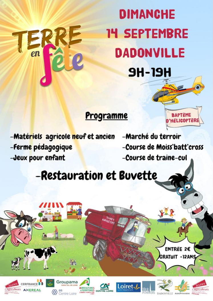 Terre en fête se tiendra dans le Pithiverais cette année. Les producteurs sont invités à s'inscrire pour participer au marché de producteurs.
