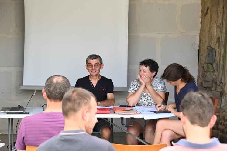 Lors de l'assemblée générale du Syndicat prim'holstein 41.