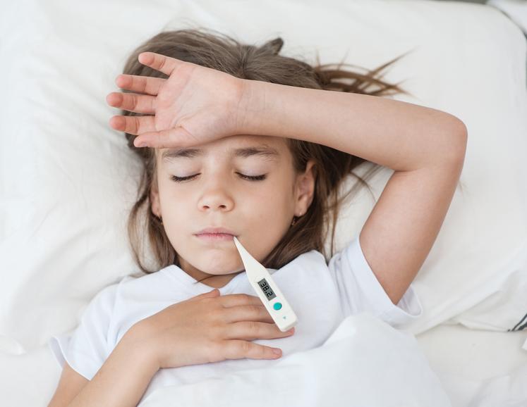 Enfant malade.