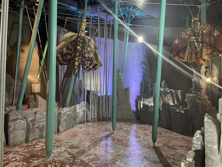 À Micropolis - la cité des insectes (Aveyron). Les décors sont parfois époustouflants.