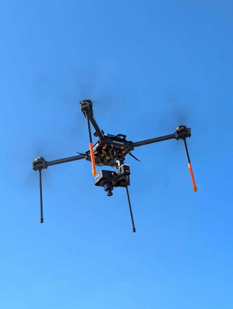 Drone utilisé par Abelio pour repérer les adventices.