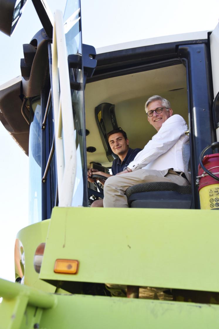 Frédéric Valletoux (à d.), député, et Romain Plouvier.