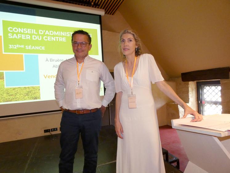 Laurent Delorme, président de la Safer Centre-Val de Loire, et Céline Braconnier, sa directrice, ont dressé un état des lieux des transactions réalisées en 2024.
