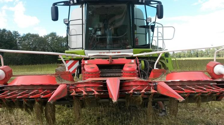 Matériel de récolte équipé d’un bec Kemper type Bafa.