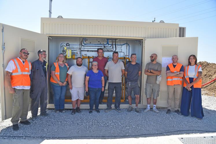 Larchant, mercredi 1er juillet. L'unité de méthanisation Biogaz du plateau injecte dans le réseau depuis quelques minutes. 