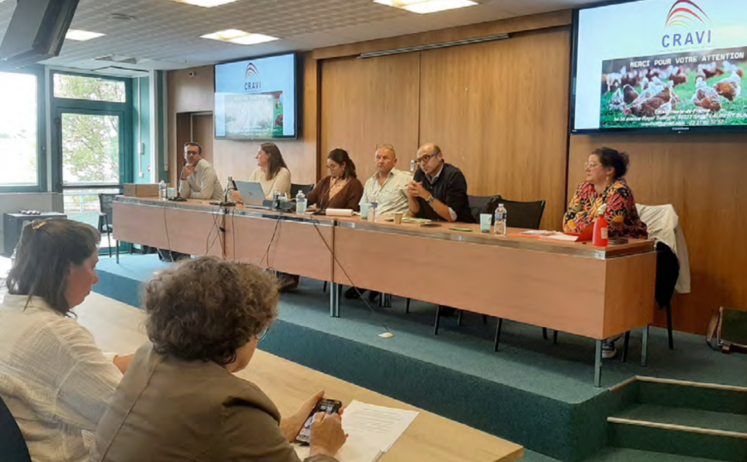 La réunion d’information sur les opportunités liées au développement de la filière œufs a fait salle comble, mercredi 10 septembre, au sein le la Maison des agriculteurs à Amiens (Somme).