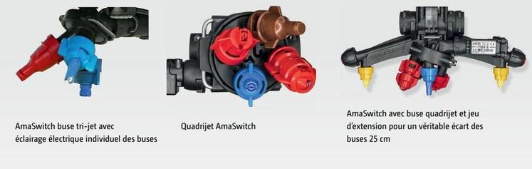 Grâce au dispositif AmaSwitch d'Amazone, l’agriculteur réalise des économies de produits en apportant la juste dose avec quasiment aucun recouvrement ni recroisement.