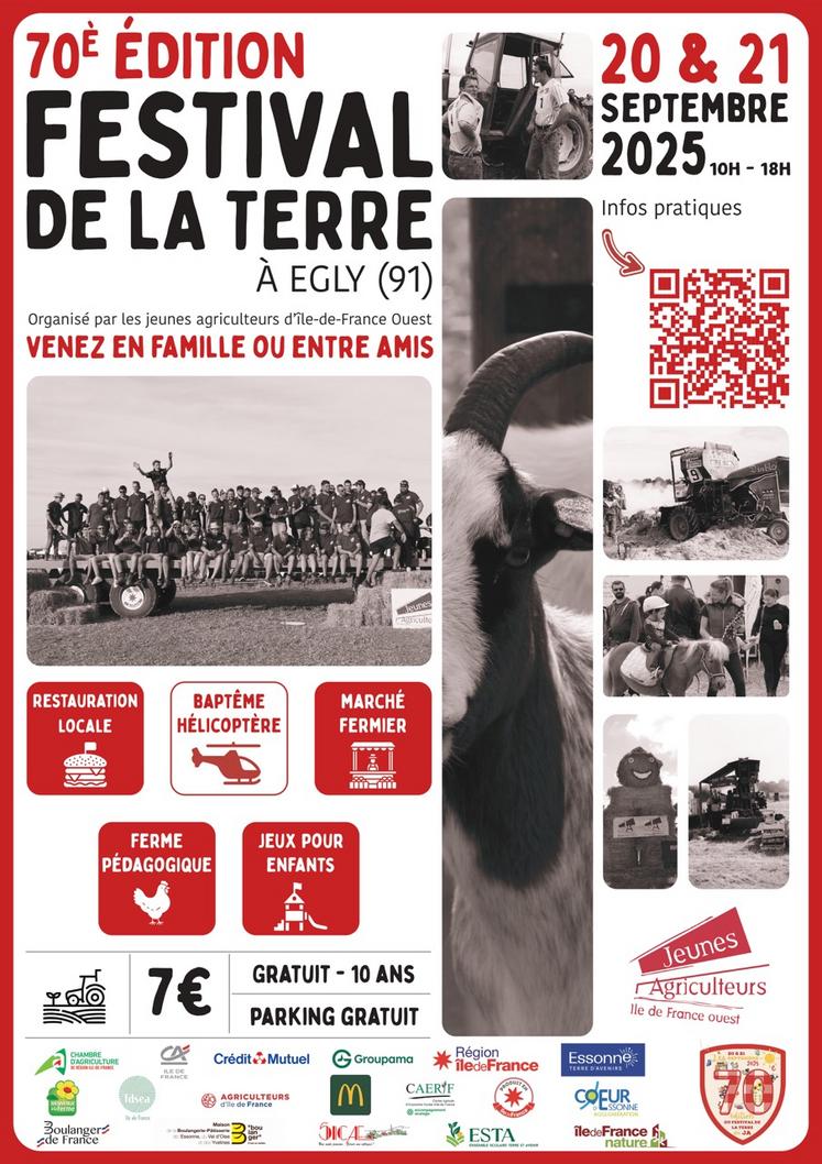 Affiche du 70e Festival de la terre en Île-de-France ouest.
