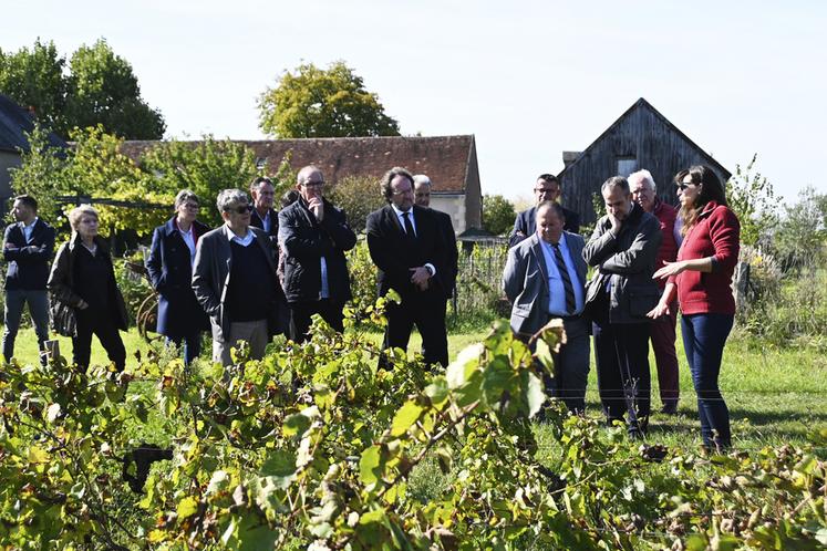 Mercredi 1er octobre, à Sassay. Une délégation d'élus de la communauté de communes du Val de Cher controis accompagnée de Joseph Zimet, préfet de Loir-et-Cher, ont visité le Domaine de l'Affût.