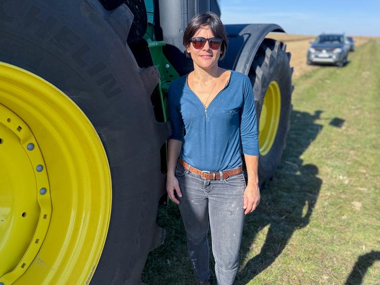 Le 7 octobre, à Fains-la-Folie. Vanessa Voyet est exploitante en pleine Beauce, vaste terrain de jeu pour les voleurs.