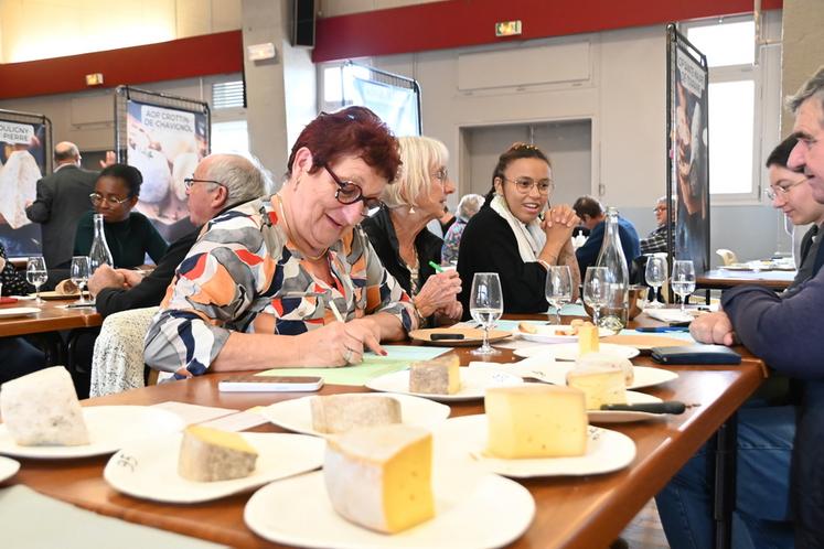 Mercredi 5 novembre, à Selles-sur-Cher. Le concours régional de fromages a rassemblé 125 membres de jury venus départager les différents produits présentés dans 28 catégories.