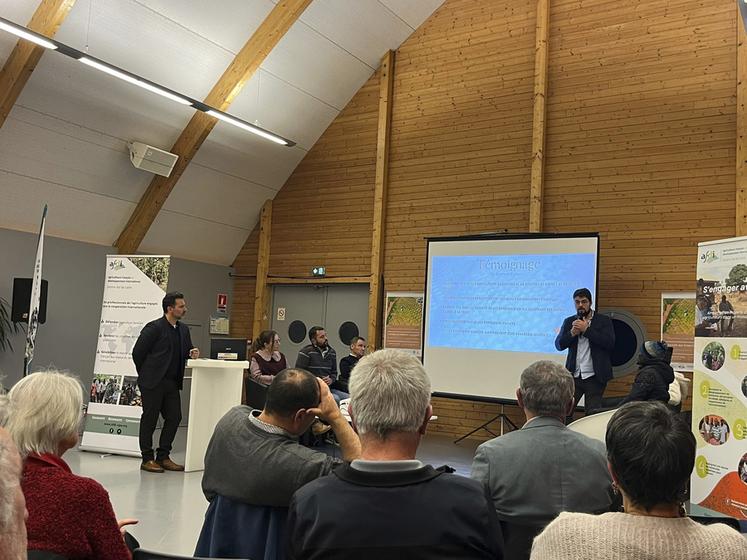 Clément Carteron, président de JA CVL, a participé à la table ronde organisée par l'Afdi. Il avait participé au voyage d'échanges en Côte d'Ivoire en janvier 2024.