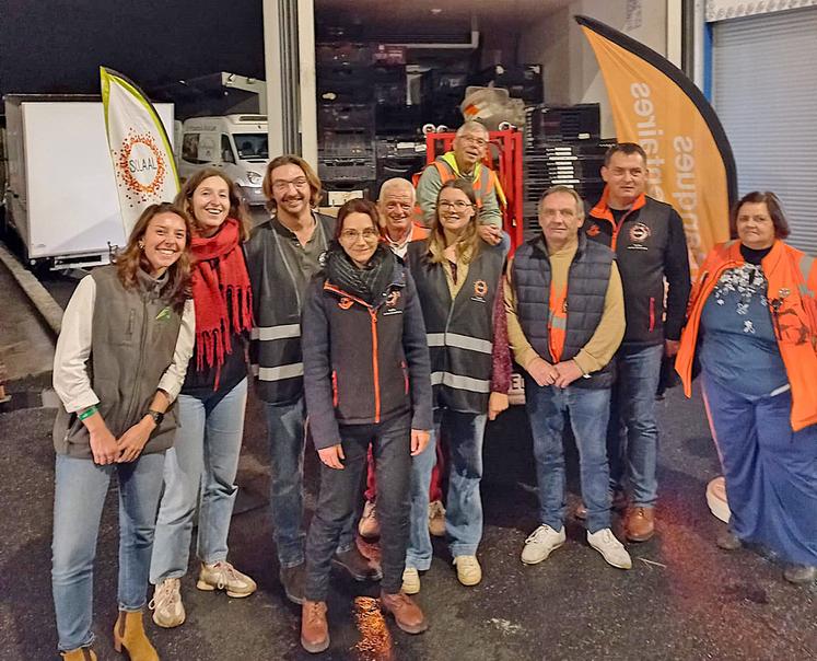 Dimanche 16 novembre, à Tours (Indre-et-Loire). Solaal Centre-Val de Loire a coordonné sa traditionnelle collecte de denrées alimentaires à la fin du salon Ferme expo.
