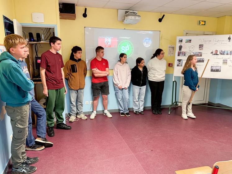 Vendredi 7 novembre, à Beaumont-les-Autels. Les élèves de seconde CGEA de la MFR ont détaillé tout ce qu'ils ont découvert lors de leur voyage en Vendée.