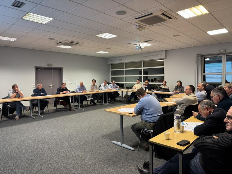 Mardi 2 décembre, au Chesnay (Yvelines). La FDSEA Île-de-France a tenu le dernier conseil d’administration de 2025.