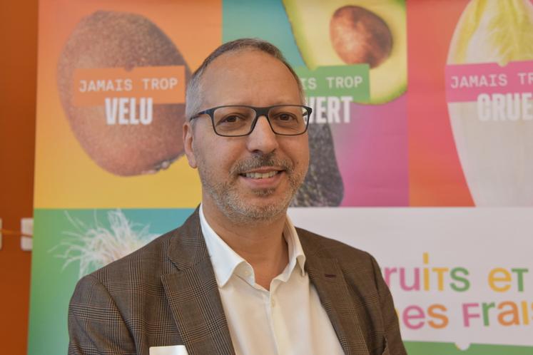 Éric Moreau, président d’Interfel Île-de-France, souhaite une réflexion de la filière fruits et légumes à l'échelle régionale plutôt que dans les différents territoires locaux.