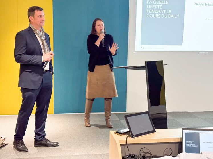Le 3 décembre, à Chartres. Maître Caroline Varlet a décrypté les différents types de baux ruraux.