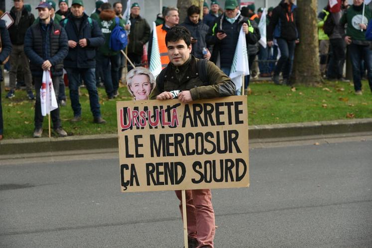 Le Mercosur, sujet du jour au Conseil européen, a cristallisé les tensions dans le rang des agriculteurs.