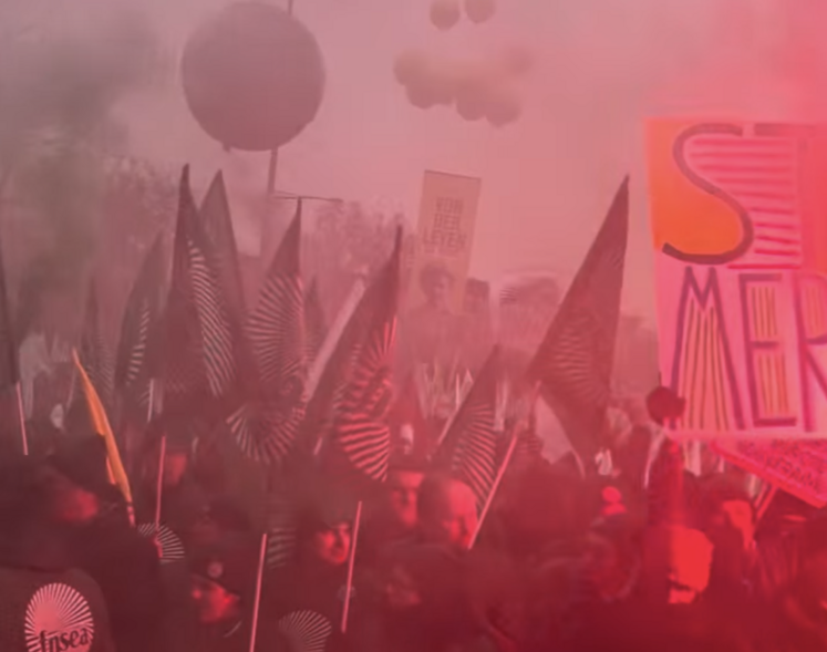 Mardi 20 janvier 2026, à Strasbourg. Mobilisation des agriculteurs.