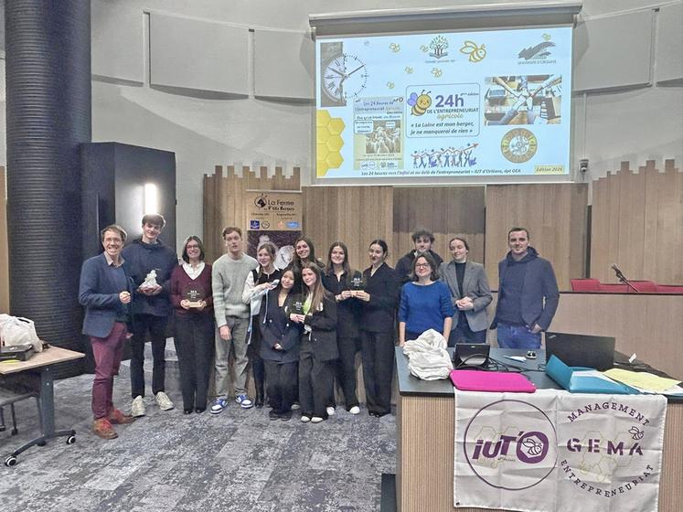 Réunis les 18 et 19 décembre à la Cité de l’agriculture, les étudiants du parcours Gema* de l’IUT d’Orléans ont travaillé à la construction de projets professionnels autour de la thématique de la laine.