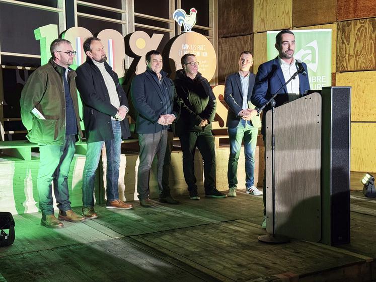 Mardi 6 janvier, à Gommiers. Le président de la Chambre régionale, Maxime Buizard Blondeau, a présenté ses vœux à l'adresse du monde agricole.