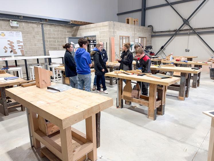 Samedi 17 janvier, à Châteaudun. Les ateliers de l'établissement ont été mis en avant lors des portes ouvertes du campus de Nermont.