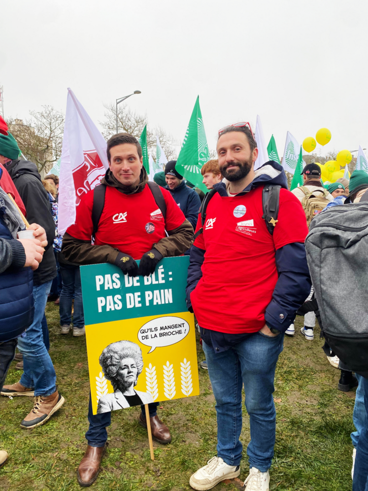 Dorian Sagot (à d.), président JA 45, et Pierrick Pigot, représentant des JA Gâtinais est.