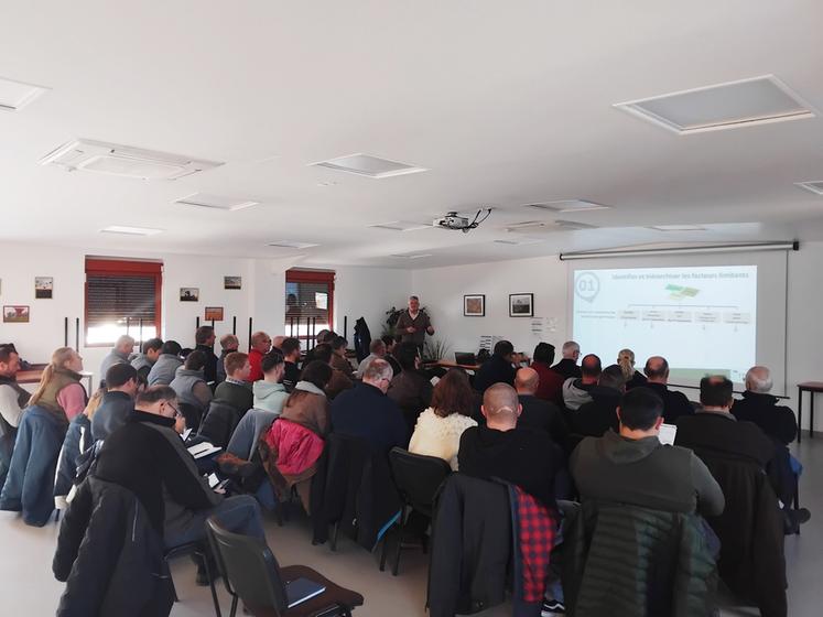 Mardi 6 janvier, à Étampes (Essonne). La chambre d'Agriculture Île-de-France a organisé une réunion technique sur la betterave.