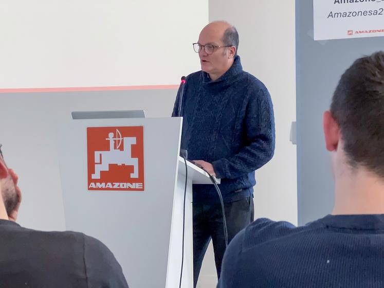 Jeudi 29 janvier, à Auneau. David Eymard a présidé l'assemblée générale de Terr'n'bio 28, l'occasion de faire un tour d'actualité de la filière biologique.