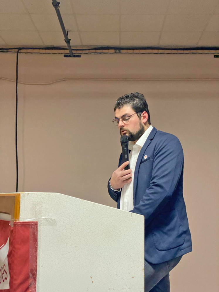 Clément Carteron, président de Jeunes agriculteurs Centre-Val de Loire, était présent. 