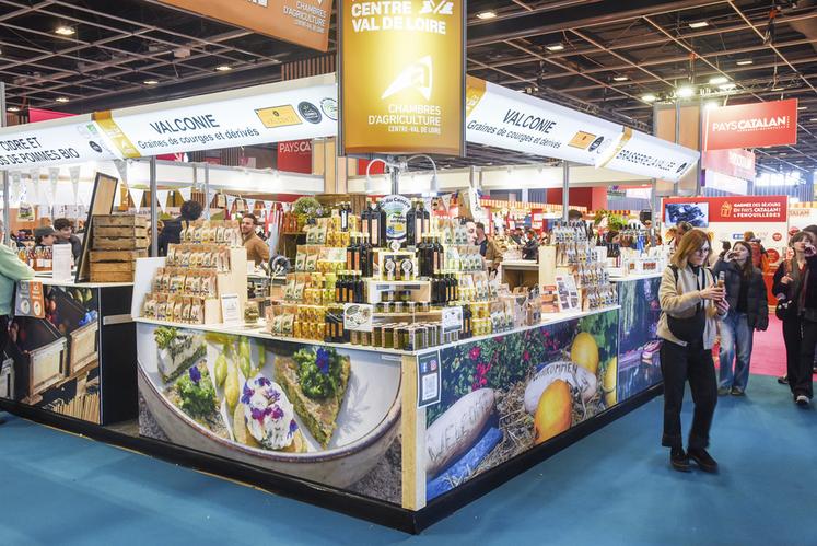 Les stands des producteurs de la marque Terres d'Eure-et-Loir sont bien achalandés, c'est le chaland qui manque à l'appel depuis le début du Salon.