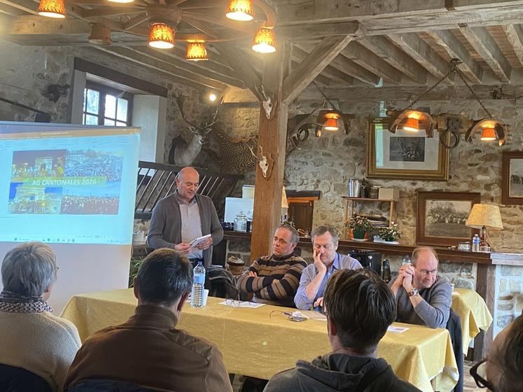 Vendredi 13 février, à Sivry-Courtry. Une vingtaine d’adhérents du canton du Châtelet-en-Brie ont participé à leur assemblée cantonale à la Ferme de Chaumont.