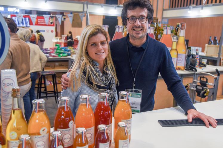Mercredi 25 février, à Paris. Avec quatre médailles du CGA cette année pour Baïo, l'entreprise de la famille Prieur (ici Cécile et Charles) a bien contribué au record de récompenses pour l'Eure-et-Loir.