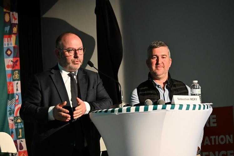 Jeudi 5 mars, à Bellegarde. Le sénateur Laurent Duplomb est intervenu lors de l'assemblée générale de la FNSEA 45.