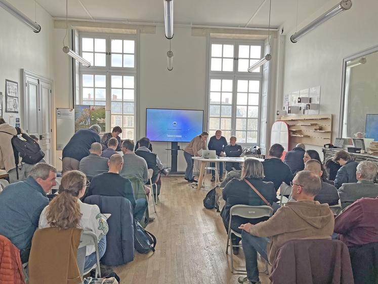 Mercredi 11 février, à Versailles (Yvelines). L'assemblée générale du Conseil horticole d'Île-de-France s'est tenue dans les anciens bâtiments de la Grande écurie du château de Versailles.