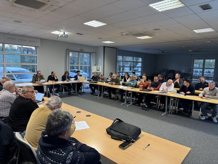 Mardi 3 mars, au Chesnay (Yvelines). Le conseil d'administration de la FDSEA Île-de-France s'est réuni pour la première fois de l'année.