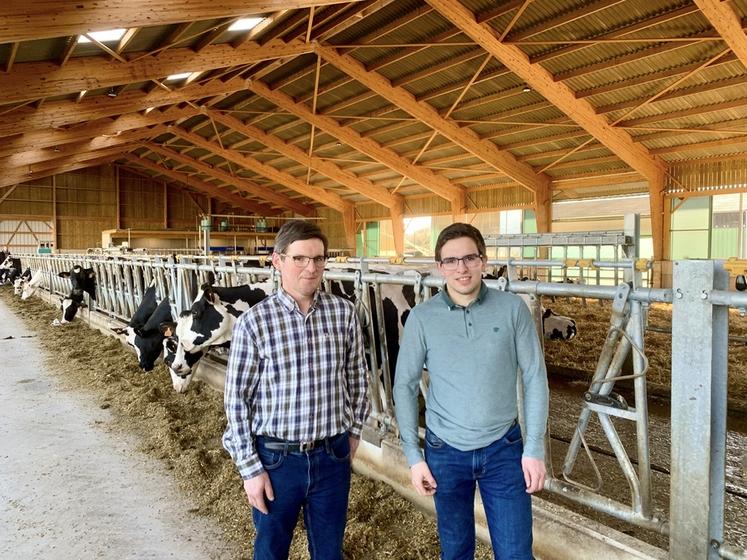 Avec ce bâtiment, Cyril et Fabien Grebert veulent augmenter la taille du troupeau de 90 à 120 vaches laitières.