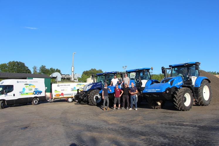 Les deux tracteurs New Holland T6-180 Methane Power et T6-180 Dynamic Command carburant au GNR ont été soumis aux tests du banc de puissance. 
