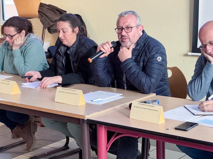 Jeudi 26 mars, à Beaumont-les-Autels. La Maison familiale et rurale est désormais présidée par Vincent Gaonac'h.