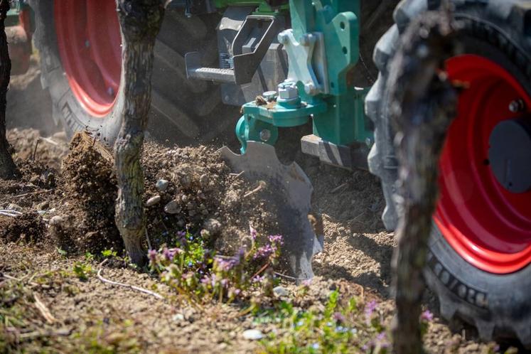 Les disques pleins assurent un débit de chantier et un flux de terre importants. 