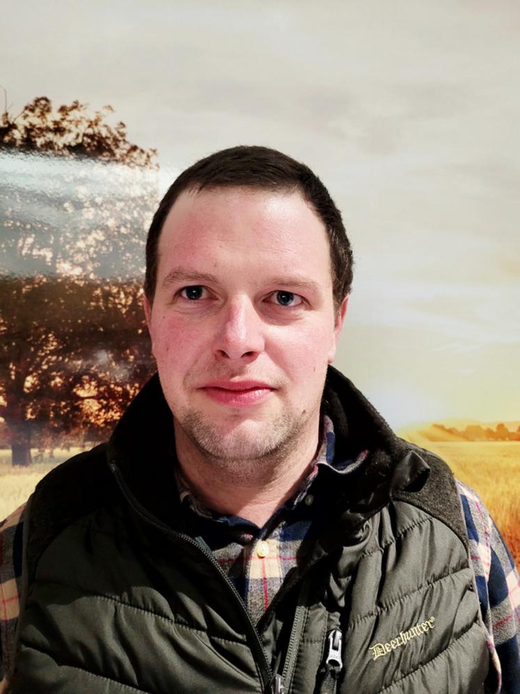 Julien Legrand est en charge de la commission dégâts de gibier à la FNSEA 45.