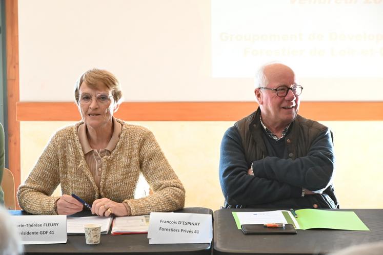 Marie-Thérèse Fleury a présidé l'assemblée générale du Groupement de développement forestier de Loir-et-Cher (GDF 41), vendredi 20 mars à Céré-la-ronde (Indre-et-Loire). 
