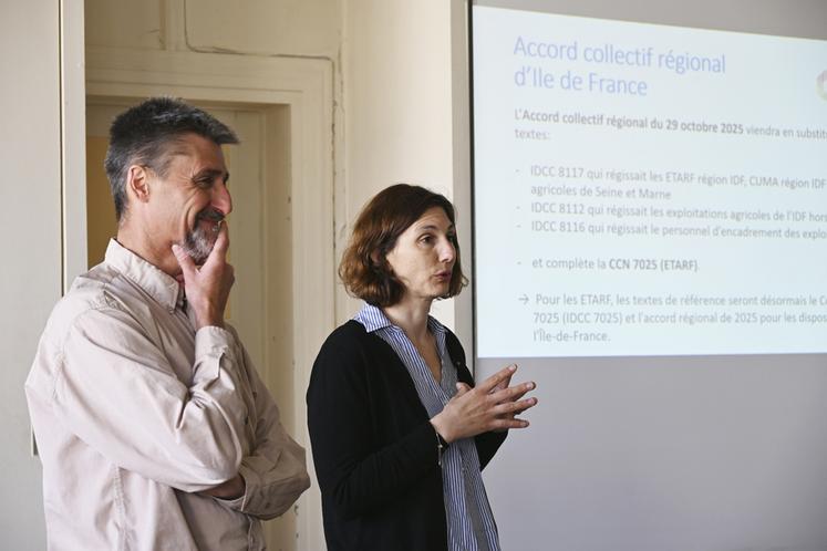 Caroline Lefort et Régis Mouneau sont largement intervenus au long de la matinée.