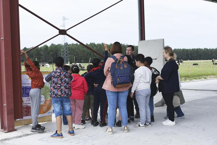 Début juin, à Dry. Au Gaec du Petit Chambord, les CE1 venus d’Orléans ont découvert l’univers de l’élevage laitier. Très attentifs, ils ont posé de nombreuses questions à l’éleveur Philippe Gillet.