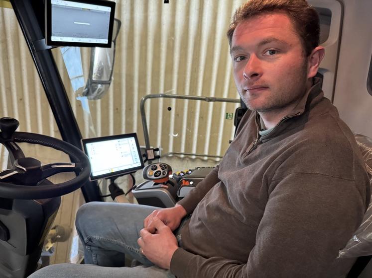 Hugues Ernotte témoigne après la première moisson réalisée avec Cemos, le système d'optimisation des performances des matériels Claas.