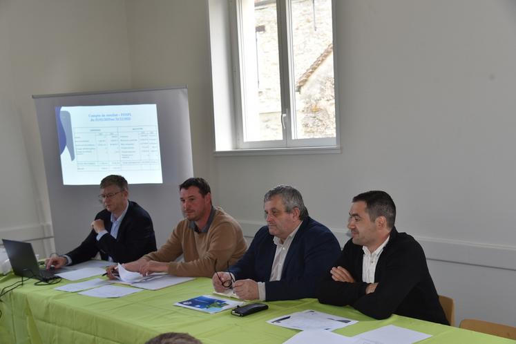 De g.à d. : Stéphane Dupuis, Christophe Pigeon, Stéphane Joandel et Clément Delos.