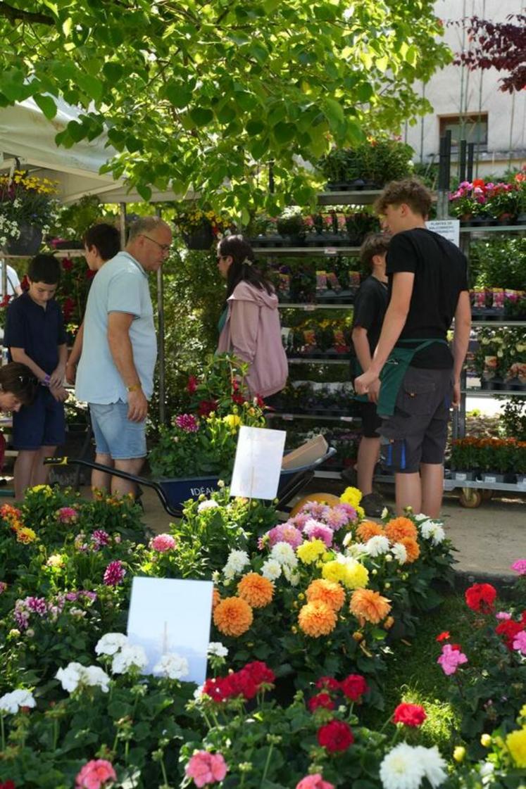 Chailly-en-Brie, samedi 23 mai. Le marché aux fleurs est l'un des marqueurs de Festi'Breto. 